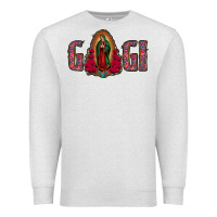 Oatmeal Heather Gigi Lady Of Guadalupe Premium Sweatshirt - Jasminsmagicworld