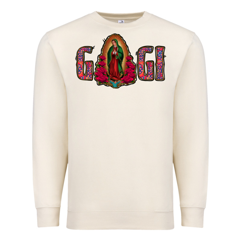 Gigi Lady Of Guadalupe Premium Sweatshirt by Jasminsmagicworld | Teevron