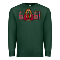 Sports Green Gigi Lady Of Guadalupe Premium Sweatshirt - Jasminsmagicworld
