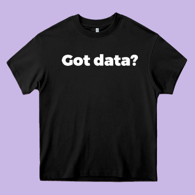 Data Science Humor White Heavy Core Tee Designed By Artisfamous