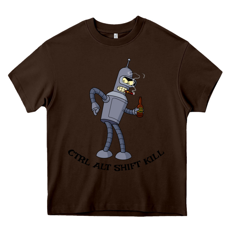 Futurama Ctrl Alt Shift Kill Bender Heavy Core Tee by artisFamous | Teevron