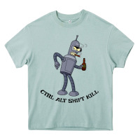 Arona Futurama Ctrl Alt Shift Kill Bender Heavy Core Tee - artisFamous