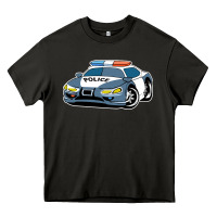 Asphalt police car Heavy Core Tee - artisFamous