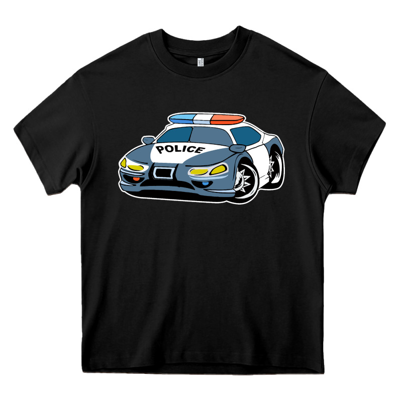 Police Car Heavy Core Tee by artisFamous | Teevron