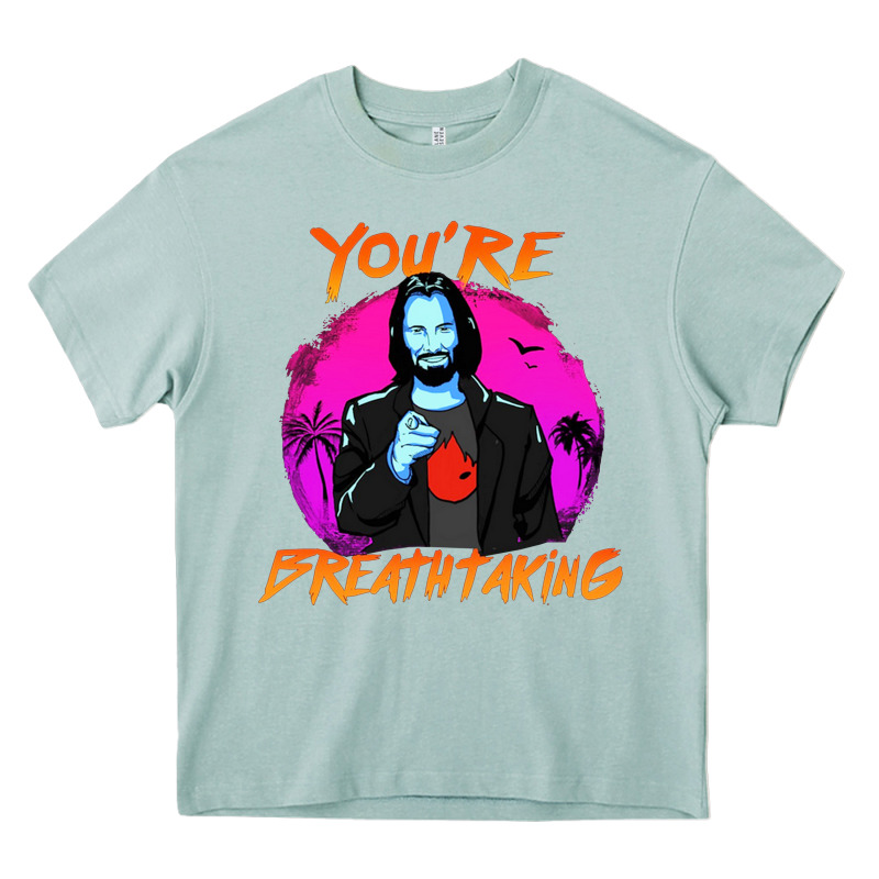 You Are Breathtaking Keanu Reeves Actor Heavy Core Tee by artisFamous | Teevron