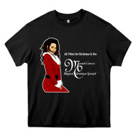Black All I Want for Christmas Is You Heavy Core Tee - artisFamous