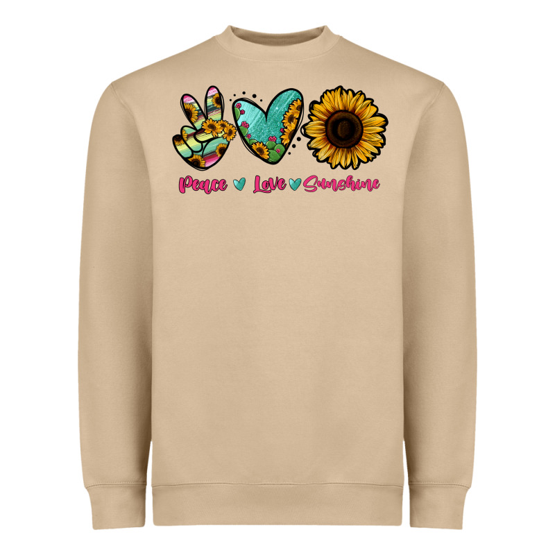 Peace Love Sunshine Heavyweight Sweatshirt by RanaPortraitStore | Teevron