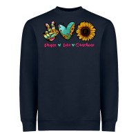 Navy Peace Love Sunshine Heavyweight Sweatshirt - RanaPortraitStore