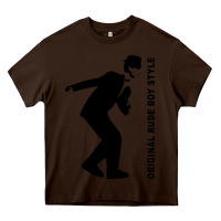 Chocolate Brown Original Rude Boy Style Heavy Core Tee - artisFamous