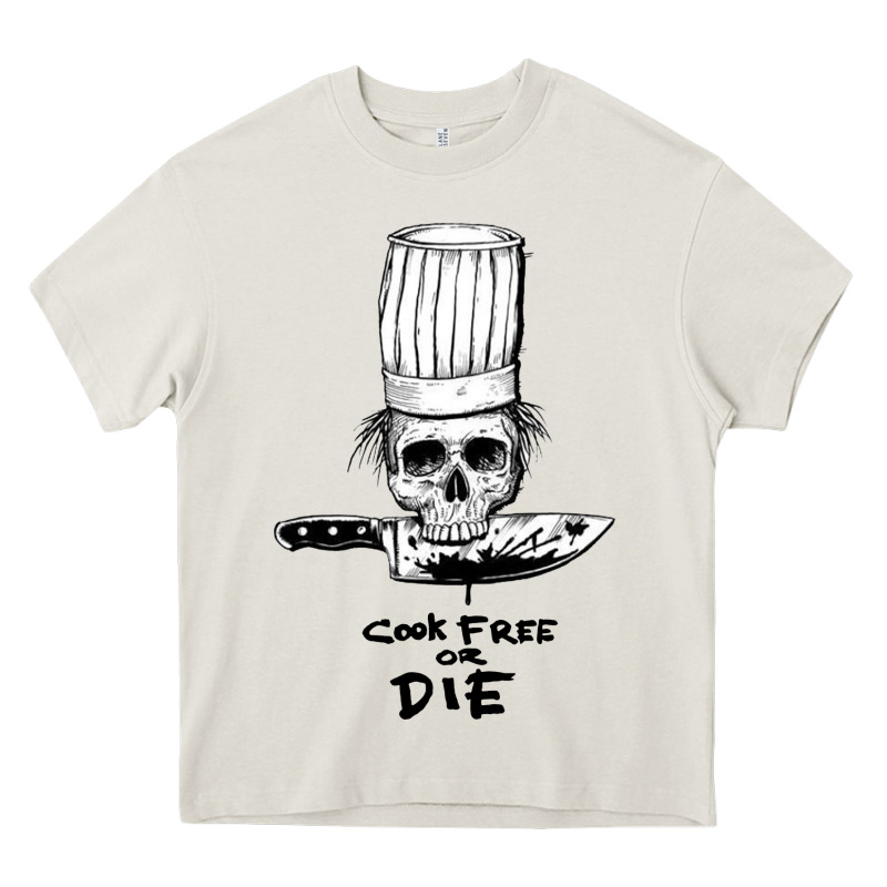 Bourdain Cook Free Or Die Heavy Core Tee by artisFamous | Teevron