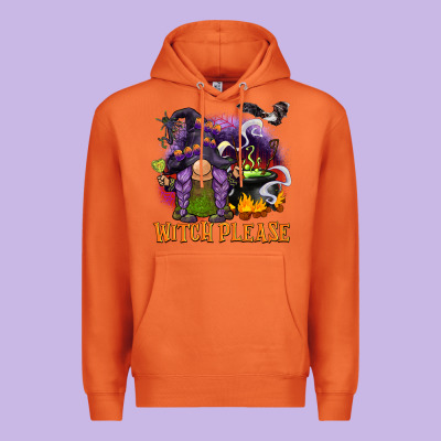 Witch Please Premium Hoodie Designed By Barkaloodesign