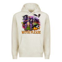 Oatmeal Heather witch please Premium Hoodie - BarkalooDesign