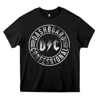 Black DASHBOARD CONFESSIONAL Heavy Core Tee - artisFamous
