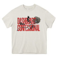 Cream DASHBOARD CONFESSIONAL Heavy Core Tee - artisFamous