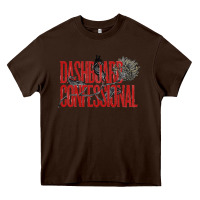 Chocolate Brown DASHBOARD CONFESSIONAL Heavy Core Tee - artisFamous