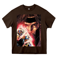 Chocolate Brown gambit Heavy Core Tee - artisFamous