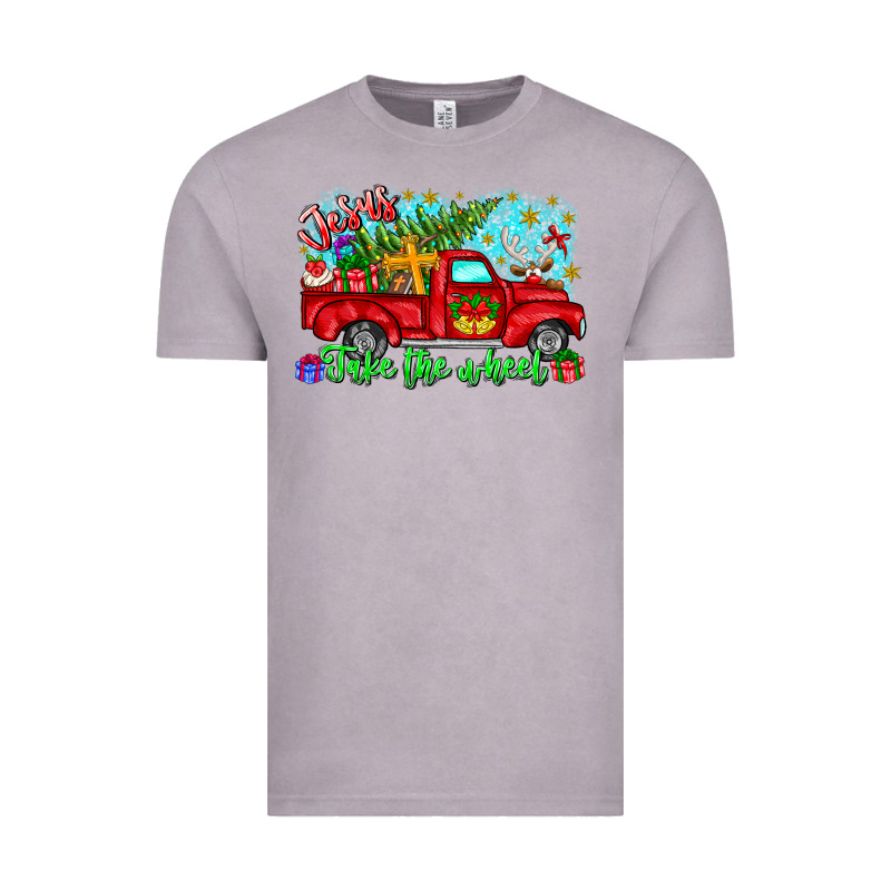 Jesus Take The Wheel Vintage Tee by CowhideDigitalArt | Teevron