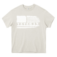 Cream american veteran, patriotic american tee, army style sweatshirt Heavy Core Tee - artisFamous