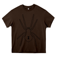 Chocolate Brown black widow Heavy Core Tee - artisFamous