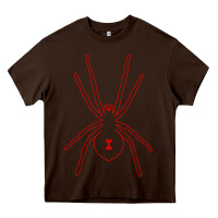 Chocolate Brown black widow Heavy Core Tee - artisFamous