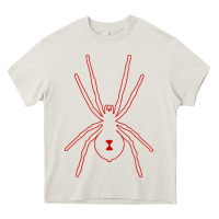Cream black widow Heavy Core Tee - artisFamous