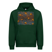 Foreset Green tooled leather fall background Urban Hoodie - RanaPortraitStore