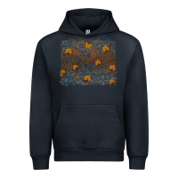 Navy tooled leather fall background Urban Hoodie - RanaPortraitStore