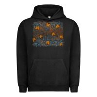 Pigment Black tooled leather fall background Urban Hoodie - RanaPortraitStore
