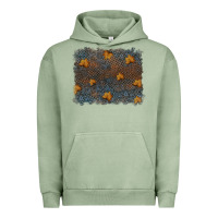 Pigment Oil Green tooled leather fall background Urban Hoodie - RanaPortraitStore
