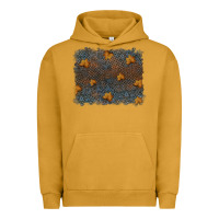 Pigment Peanut Butter tooled leather fall background Urban Hoodie - RanaPortraitStore