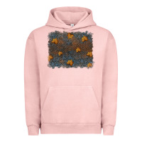 Pigment Salmon tooled leather fall background Urban Hoodie - RanaPortraitStore