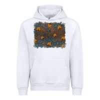 White tooled leather fall background Urban Hoodie - RanaPortraitStore