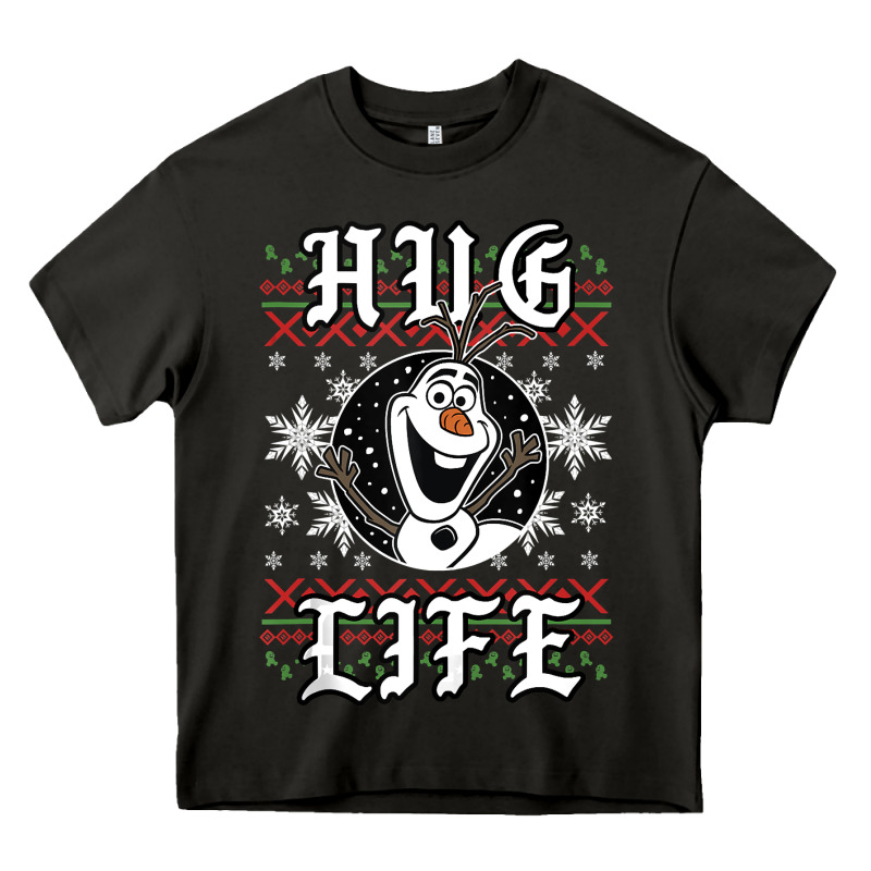 Fro.zen O.l.a.f Hug Life Ugly Christmas Sweater Style Shirt Heavy Core Tee by artisFamous | Teevron