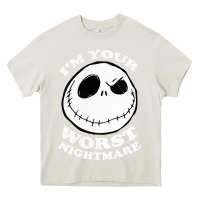 Cream j.a.c.k  skel.ling.ton  worst nightmare t shirt Heavy Core Tee - artisFamous