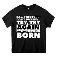 Black second born gifts Heavy Core Tee - artisFamous