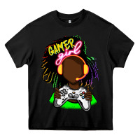 Black black gamer girl Heavy Core Tee - FaDigitalArtStudio