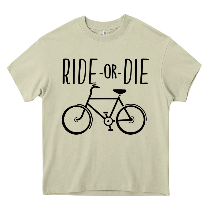 Ride Or Die Bicycle Heavy Core Tee by artisFamous | Teevron