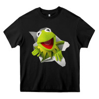 Black kermit the frog Heavy Core Tee - artisFamous