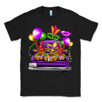 Black mardi gras farm truck back view Classic Tee - FaDigitalArtStudio