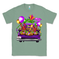 Sage mardi gras farm truck back view Classic Tee - FaDigitalArtStudio