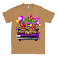 Toasted Coconut mardi gras farm truck back view Classic Tee - FaDigitalArtStudio