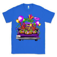 True Royal mardi gras farm truck back view Classic Tee - FaDigitalArtStudio