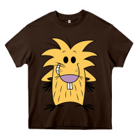 Chocolate Brown norbet angry beaver Heavy Core Tee - artisFamous