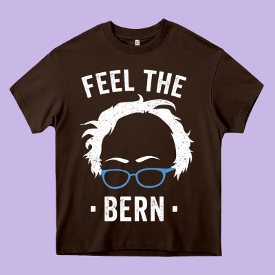 Bernie Sanders For Now Heavy Core Tee Designed By Artisfamous
