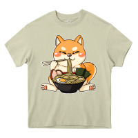 Mossy shiba inu dog ramen Heavy Core Tee - artisFamous