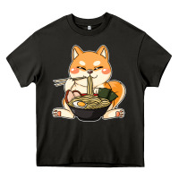 Asphalt shiba inu dog ramen Heavy Core Tee - artisFamous