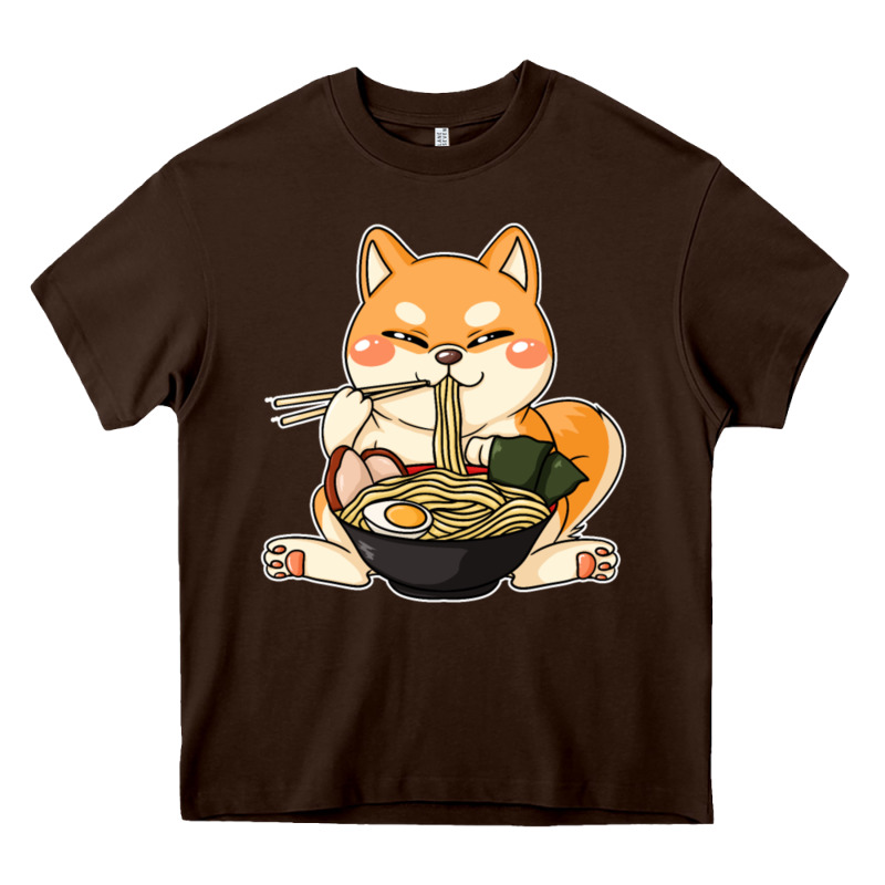 Shiba Inu Dog Ramen Heavy Core Tee by artisFamous | Teevron