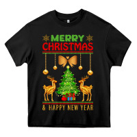 Black merry christmas Heavy Core Tee - artisFamous