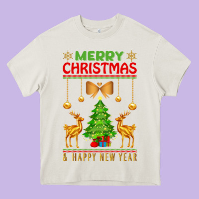 Merry Christmas Heavy Core Tee Designed By Artisfamous