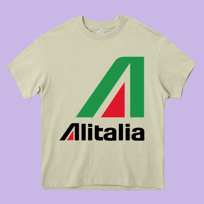 Alitalia Heavy Core Tee Designed By Artisfamous